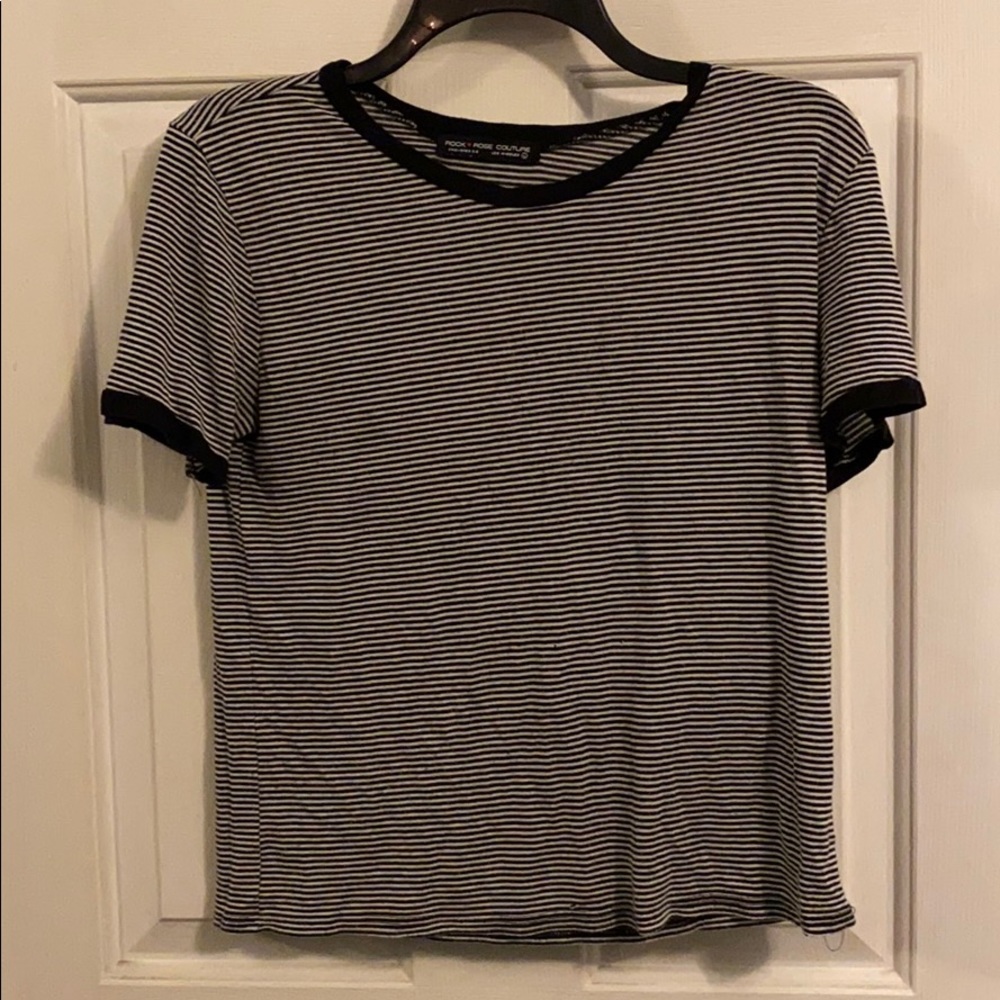 Black and white striped shirt